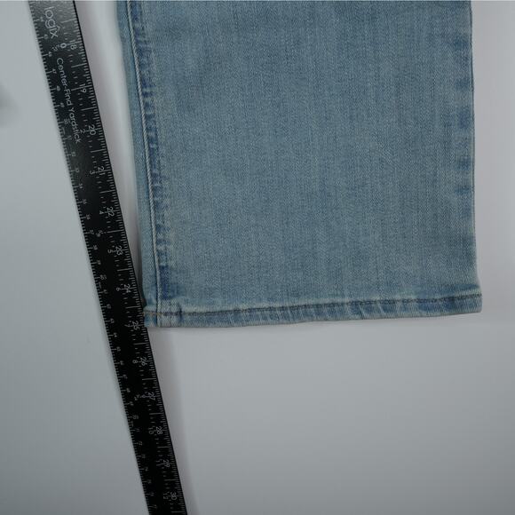 Lee Jeans Womens 14 Medium Ultra Lux Boot Crop Mid Rise Light Wash Stretch Denim - Picture 5 of 8